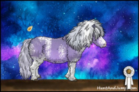 Horse Color:Watercolor White Spotted Silver Bay 