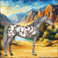 Horse Color:Liver Red Dun Mushroom Appaloosa 