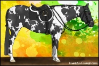 Horse Color:White Spotted Black 