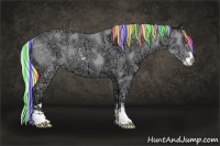 Horse Color:Painted Silver Bay Chinchilla Ice Sabino Rabicano 