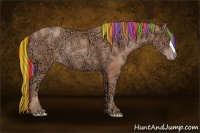 Horse Color:Painted Gold Champagne Ice Rabicano 