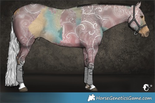 Horse Color:Palomino Ice Dun  and Bay Ice Dun 