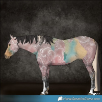 Horse Color:Palomino Ice Dun  and Bay Ice Dun 