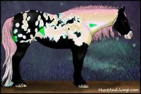 Horse Color:Watercolor Liver Red Onyx Splash Appaloosa 