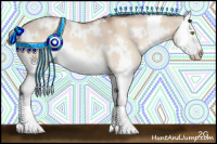 Horse Color:White Spotted Sable Champagne Dun Splash 