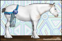 Horse Color:Sable Champagne Dun Splash Tobiano Frame 