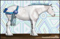 Horse Color:Platinum White Spotted Sable Champagne Dun Splash Tobiano 