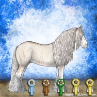 Horse Color:Gold Champagne Dun Mushroom Sabino Splash Rabicano Brindle
