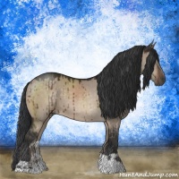 Horse Color:Brown Dun Mushroom Brindle
