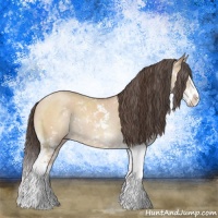 Horse Color:Sable Champagne Dun Sabino Splash Brindle 