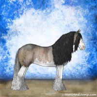 Horse Color:Brown Ice Dun Mushroom Sabino Splash Rabicano Brindle 