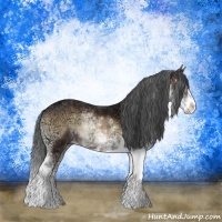 Horse Color:Brown Ice Onyx Sabino 