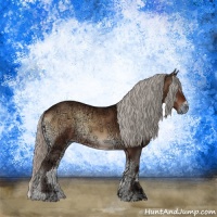 Horse Color:Silver Brown Ice Onyx Sabino 