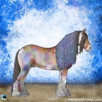Horse Color:Nacre Bay Ice Onyx Tobiano 