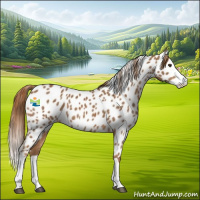Horse Color:Chestnut Splash Appaloosa 