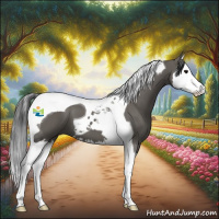 Horse Color:Grullo Splash Tobiano 
