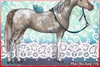 Horse Color:White Spotted Liver Red Dun Tobiano 
