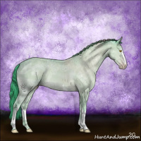 Horse Color:Watercolor White Spotted Amber Champagne Ice 