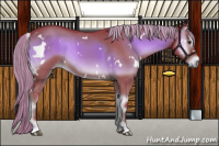 Horse Color:Watercolor White Spotted Liver Red Onyx