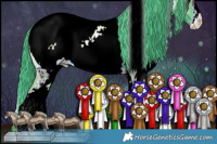 Horse Color:Watercolor White Spotted Liver Red Onyx Sabino Appaloosa