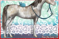 Horse Color:White Spotted Liver Red Onyx Ice Pearl 