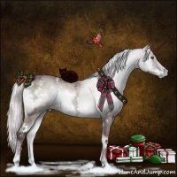 Horse Color:White Spotted Chocolate Silver Blue Onyx Chinchilla Ice