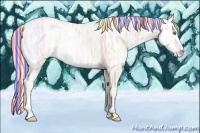 Horse Color:Painted Silver Amber Champagne Ice Splash 