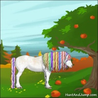 Horse Color:Painted Watercolor White Spotted Silver Brown Chinchilla Ice Onyx 