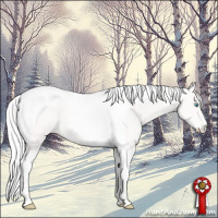 Horse Color:Silver Perlino Tobiano