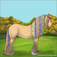 Horse Color:Painted Silver Buckskin Dun 