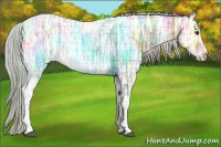Horse Color:Plaid  Silver Brown Ice Tobiano 