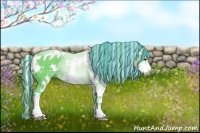 Horse Color:Painted Watercolor White Spotted Silver Black Sabino