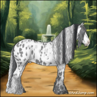 Horse Color:Amber Champagne Chinchilla Appaloosa  and Classic Champagne Chinchilla Appaloosa 