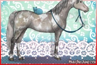 Horse Color:Platinum White Spotted Silver Brown Dun 