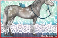 Horse Color:Platinum White Spotted Silver Brown Dun