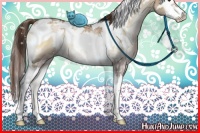 Horse Color:White Spotted Brown Pearl Onyx Splash Tobiano 