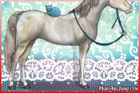 Horse Color:Chocolate Palomino Pearl Dun Sabino Tobiano