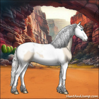 Horse Color:Silver Smoky Creme Splash Tobiano 