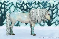 Horse Color:Watercolor White Spotted Silver Grullo Chinchilla 