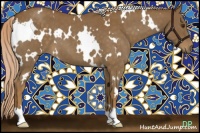 Horse Color:White Spotted Chocolate Palomino Roan 