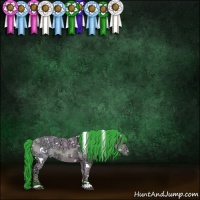 Horse Color:Watercolor White Spotted Brown Chinchilla Ice