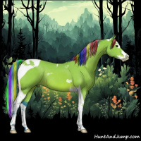 Horse Color:Painted Watercolor Bay Splash Tobiano Rabicano
