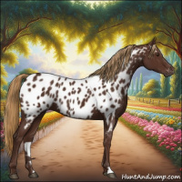 Horse Color:Gray Chestnut Appaloosa 