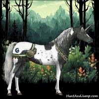 Horse Color:Silver Black Chinchilla Tobiano