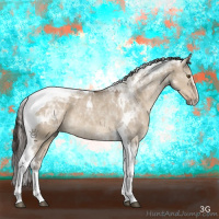 Horse Color:Liver Red Dun Sabino Tobiano
