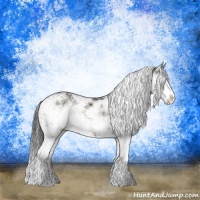 Horse Color:Brown Ice Onyx Sabino