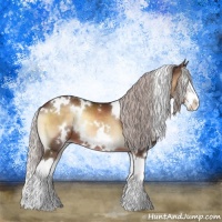 Horse Color:White Spotted Chocolate Silver Brown Onyx Splash