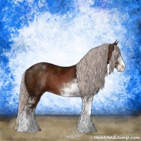 Horse Color:Chocolate Silver Brown Ice Sabino 