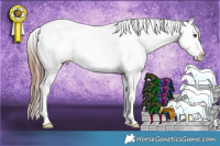 Horse Color:Chestnut Ice Sabino Splash Tobiano Varnish Rabicano 