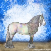 Horse Color:Nacre Silver Brown Chinchilla Dun Sabino 